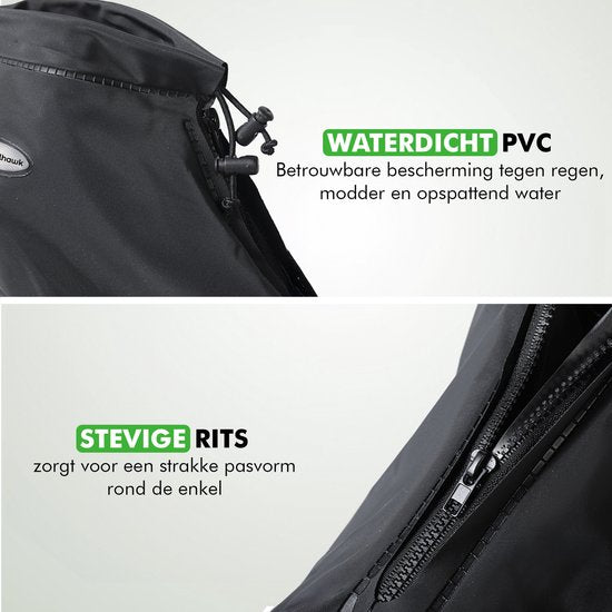 Travelhawk Overschoenen - Waterdicht - Regenschoenen - Schoenhoesjes - 42-45 - Zwart