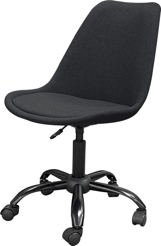 VDD - Bureaustoel - Stoel - Bureaustoelen voor volwassenen - Bureau Stoel - Bureaustoel wieltjes - Bureaustoel zwart - Kuipstoel - Kuipstoelen - Kuipstoel zwart