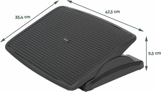 BRASQ Ergonomische Voetensteun voor Bureau - Bureau accessoires - Verstelbaar - Antislip - Voetenbankje