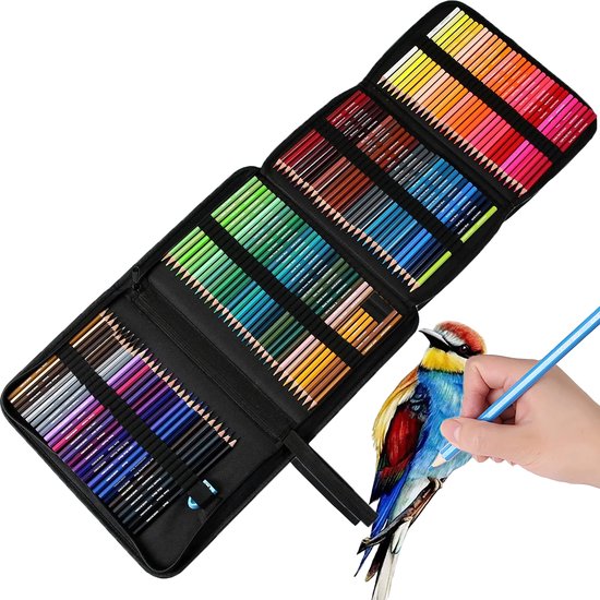 CreaTime - 120 Stuks Professionele Kleurpotloden Voor Volwassenen en Kinderen - Potloden Set