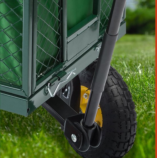 Gardebruk Bolderkar Binnenzeil - Belastbaar tot 550 kg – Groen