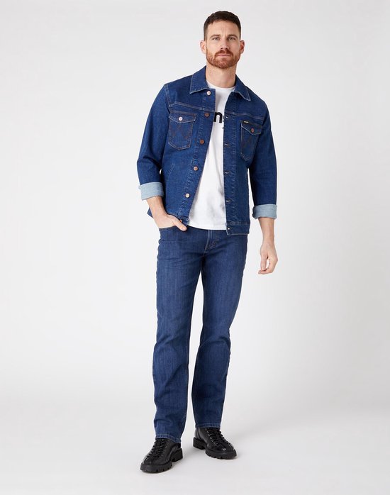 Wrangler STRAIGHT DARK STONE heren JEANS maat 36 X 30