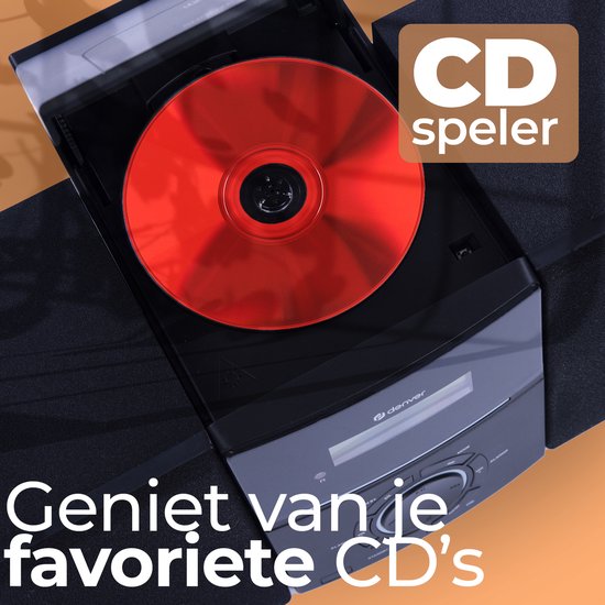 Denver DAB Radio CD Speler - Bluetooth - 60 voorkeuzezenders - DAB /FM / AUX - MDA285