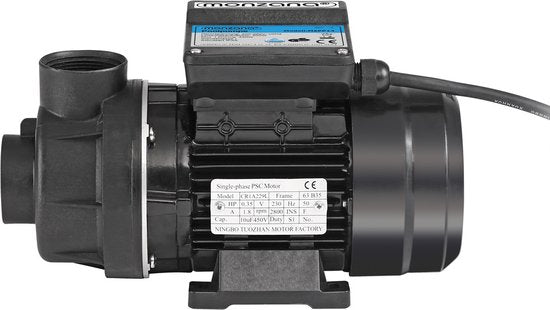 Monzana Zandfilterpomp Voorfilter - 10.200 l/u 400 W IPX5 - Zwart