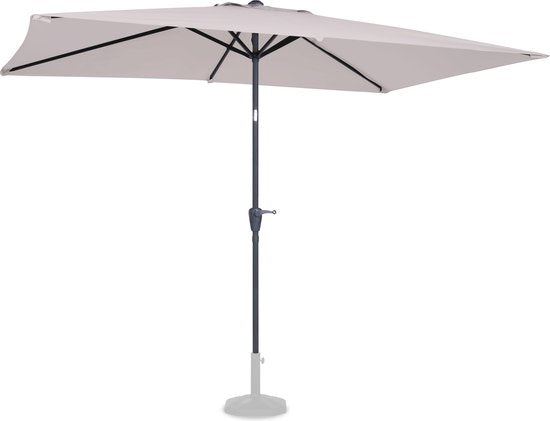 VONROC Stokparasol – Kantelbaar & UV-werend – 200 x 300 x 245 cm – Incl. Hoes – Beige