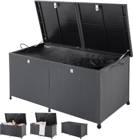 Casaria Opbergbox – Waterdicht – 150 x 77 x 73 cm – Zwart
