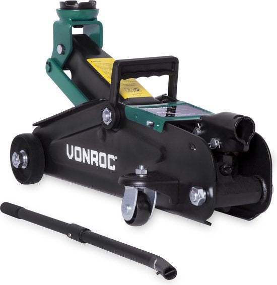 VONROC Bandenwisselset – Autokrik 2000 kg – Momentsleutel ½” – Incl. 3-delige doppenset