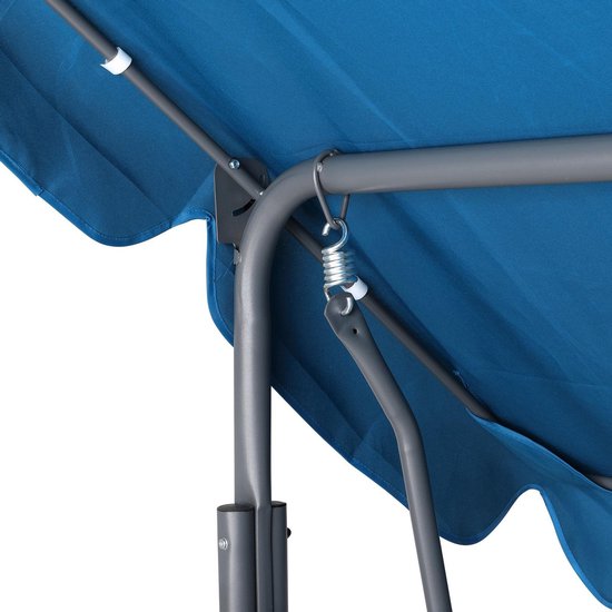 Casaria Hollywood Schommel – 2 Zits Weerbestendig 200kg – Blauw