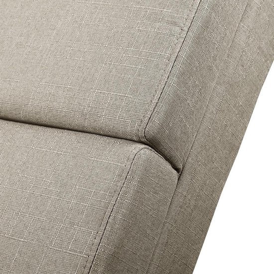 Casaria Relaxfauteuil London - Ligstoel Lounge Verchroomd - Sand