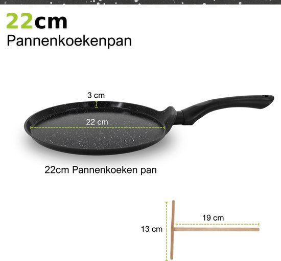 CeraFusion Pannenkoekenpan 22 cm - Inductie - Pannenkoekenpannen - Pannekoekenpan - Pancake Pan - Crepe Pan