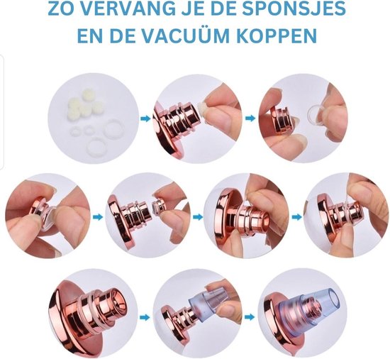 Elektrische Mee-eter Verwijderaar – Blackhead Remover met Vacuum – Gezichtsverzorging Set