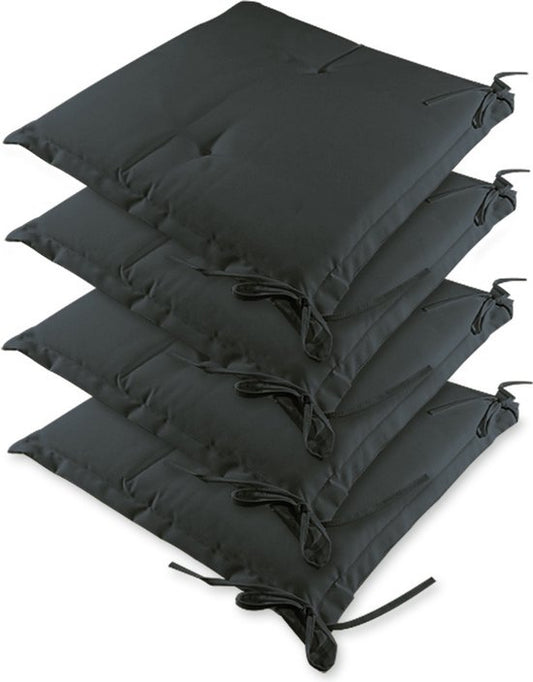 Detex Set van 4 Zitkussen – Waterafstotend 41x37cm - Grijs