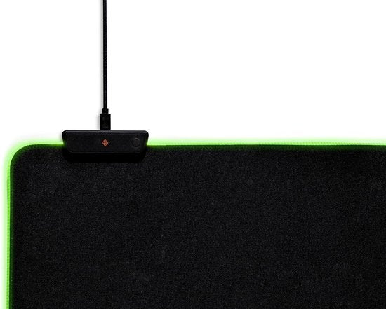 DUTCH ORIGINALS Gaming Muismat XXL - RGB LED Verlichting - 9 Kleuren - Instelbare Helderheid - Anti-slip - 80 x 30 cm