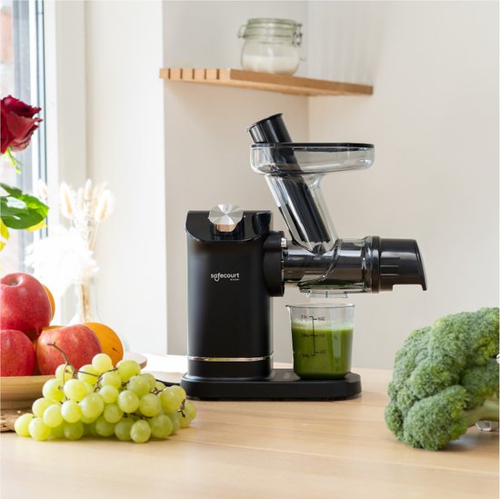 Safecourt Kitchen Slowjuicer - Juicer - Groenten en Fruitpers - 300ml - Zwart