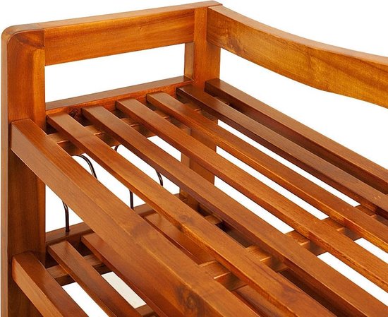 Casaria Schoenenrek 85x26x62cm – 120 kg laadvermogen – Donkerbruin