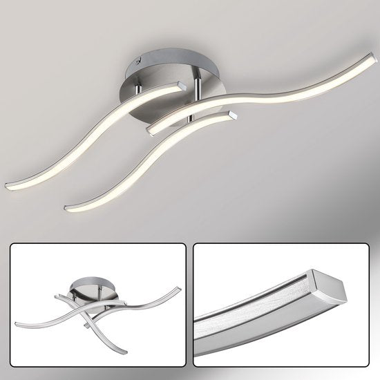 Monzana LED Plafondlamp Tripple Bolge - Lamp - Verlichting, 3 Flexibele Armen