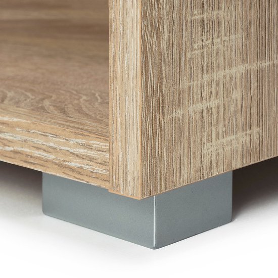 Casaria Boekenkast Vela - 2 Vakken Verstelbaar 77x60x28 cm - Eik