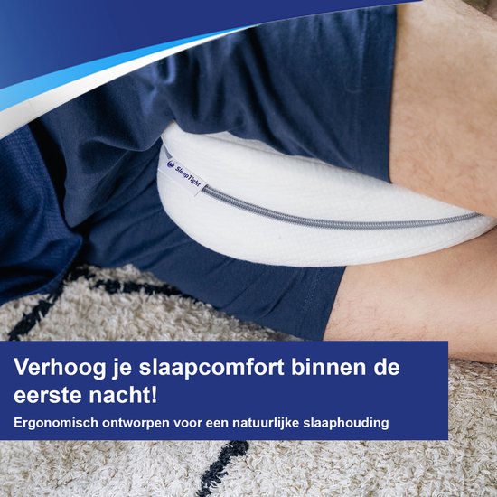 Sleeptight Kniekussen - Orthopedisch - Traagschuim - 25 cm
