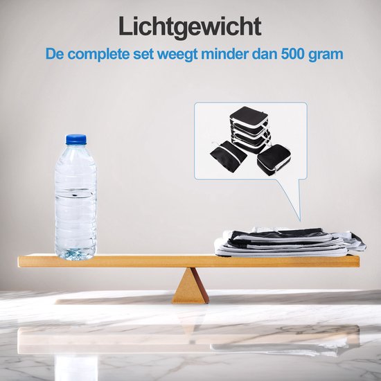saaf Compression Packing Cubes Set - 5-delig - Zwart