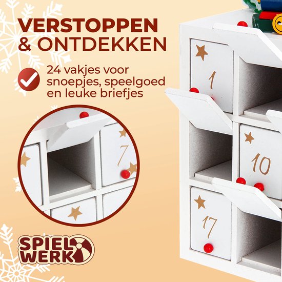 Spielwerk Herbruikbare Adventskalender – Winterlandschap 24 Deuren