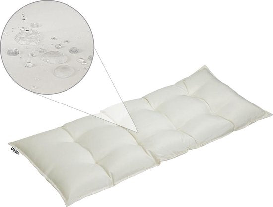 Bankkussen 110x45x8cm Viscose Binnen Buitenkussen Tuinkussen Zitkussen Antraciet