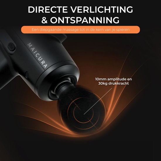 Maicura PRO - Massagepistool - Professioneel - Massageapparaat - Massagepistool - Infrarood