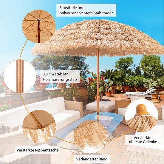 Coast Strandparasol Hawaï Stijl - 243 cm
