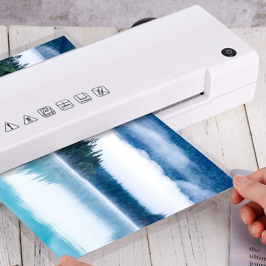 BRASQ Lamineerapparaat A3 Wit - Lamineermachine - Lamineren - Laminator - plastificeerapparaat - tot 125 micron per vel