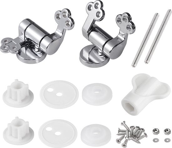 Casaria Wc-bril met Deksel Sluitingsmechanisme Toiletzitting MDF Wit