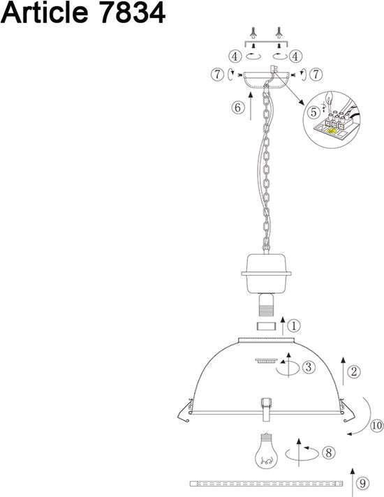 Hanglamp Steinhauer Bikkel - Zwart