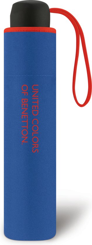 United Colors of Benetton Super Mini Paraplu Ø95 cm blauw opvouwbaar