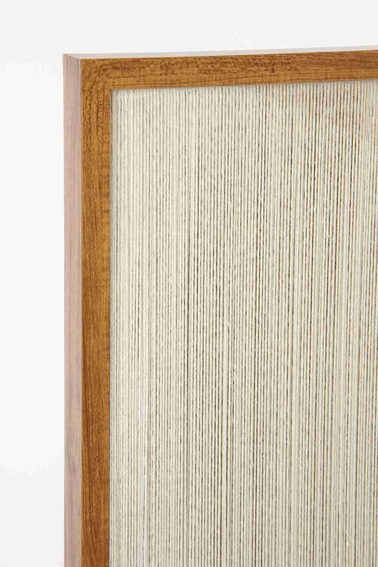 Mica Decorations Muurdecoratie Cirkel - L50 x B60 x H3 cm - Beige