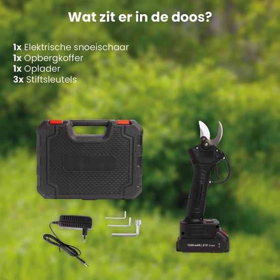 QLT Snoeischaar met Accu - Elektrische Accu Snoeischaar
