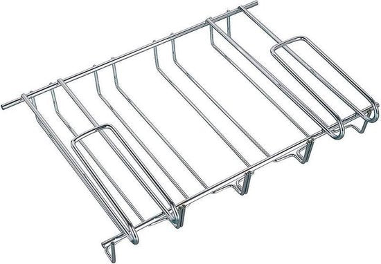 Wijnrek voor 12 glazen - 34x25x9cm - Zilverkleurig metaal - 12 wijnglazen
