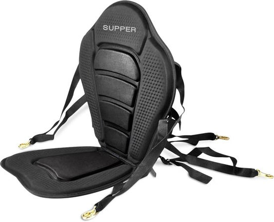 Supper SUP Board Zitje – Kajakzitje voor SUP Board – Verstelbare Kayak Seat – Comfortabel SUP Zitje met Rugleuning - Zwart