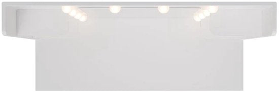 Kaptafel / Schminktafel Malia - Incl. Spiegel en LED - Wit