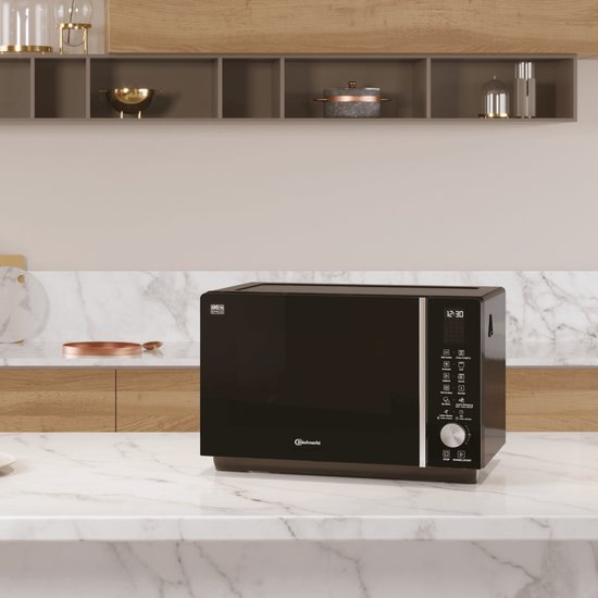 Bauknecht MF 258 B - vrijstaande combi magnetron - Zwart