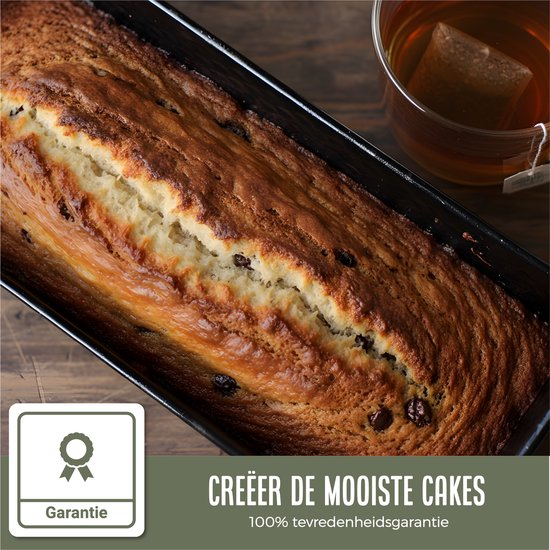 COOCK - Bakvorm - Cakeblik met Antiaanbaklaag - Cakevorm - Bakblik 30 cm - Incl. Deegschraper & E-Book