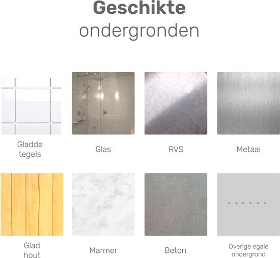 XL plakspiegel 40x40 - 4 stuks - Zelfklevende - Plakspiegels - Hollywood make up spiegel - Deur - Spiegel - Folie - Badkamer - Grote - Sticker - Pas - Wand - Spiegel