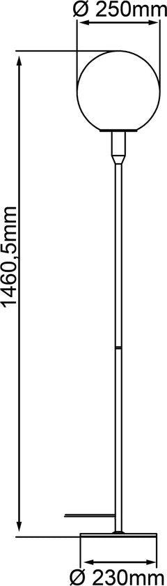 Trio LED Plafondlamp Via – 36W – 50x50x6,5 cm – Messing