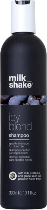 Milk Shake Icy Blonde Shampoo - Neutraliseert geel/oranje tonen - 300 ml