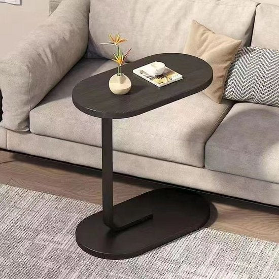 Ceruzo - Bijzettafel - C Shape - Zwart - 45x28x60 cm -