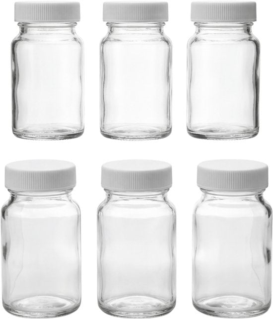 Safecourt Kitchen Glazen Sapflesjes – 100% puur sap, zonder PFAS of microplastics - 6 stuks x 60ml