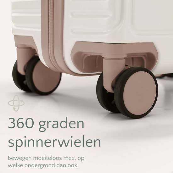 SC City Walker – 3-delige Kofferset | Lichtgewicht & Duurzaam | 20, 24 & 28 Inch | 360° Spinner Wielen | TSA-slot | Inclusief Beschermhoezen – Beige