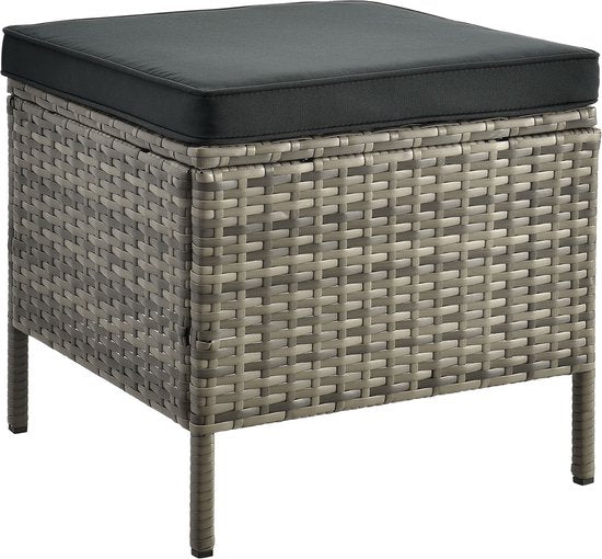 Juskys Polyrotan Loungeset - Manacor - Grijs