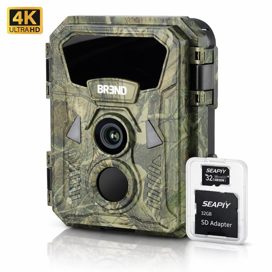BREND BR-2248 Wildcamera met Nachtzicht 20 Meter - 48MP Beeld en 4K Video - IP66 - Bewegingssensor - 2 Inch Scherm - Inclusief 32GB SD-kaart