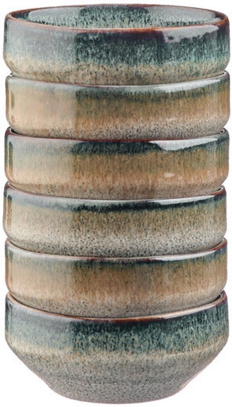 GENESIS kom Ø8cm - 6 stuks - Aarde