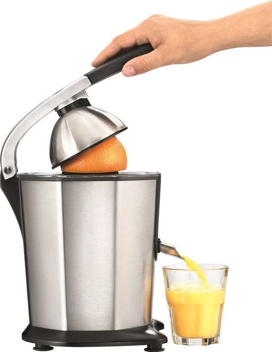 Solis Citrus Juicer 8453 Citruspers - Sinaasappelpers Elektrisch - Citroenpers Electrisch - 160 Watt - RVS Zilver