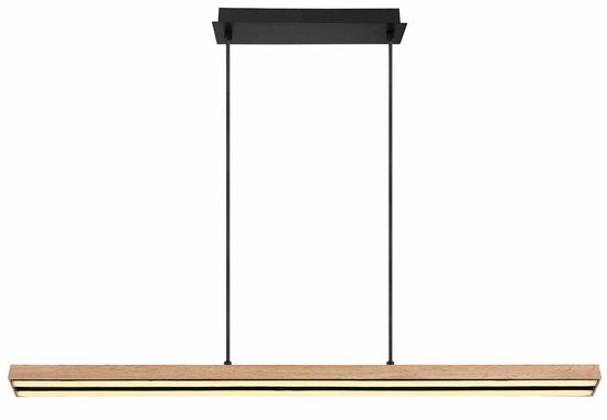 Globo - hanglamp - Doro - naturel - metaal - grote eettafellamp - LED - 416080WH