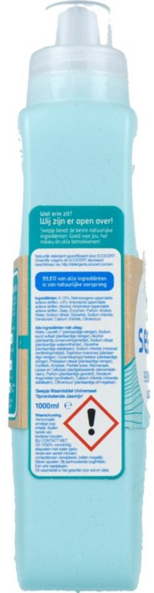 Seepje Vloeibaar Wasmiddel Universeel Sprankelende Jasmijn 23 Wasbeurten - 1 liter